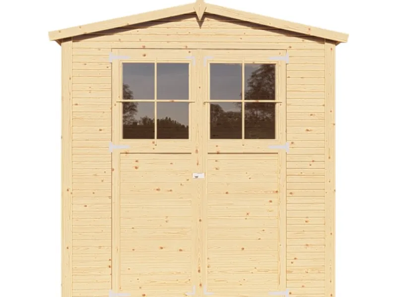 Gerätehaus Plexi Apex 2 Natur 157 cm x 207 cm FSC®*Bertilo Online