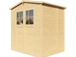 Gerätehaus Plexi Apex 2 Natur 157 cm x 207 cm FSC®*Bertilo Online