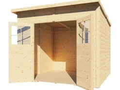 Holz-Gartenhaus Alster 245 cm x 239 cm Natur FSC®*Bertilo Sale