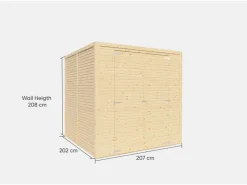 Holz-Gartenhaus Box 3 208 cm x 202 cm FSC®*Bertilo Online