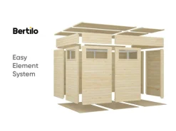 Kinder Bertilo Kaminholzregale|Outdoor Whirlpools|Holz-Gartenhaus Cubus 3 337 cm x 234 cm FSC®