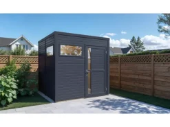 Kinder Bertilo Kinder-Gartengeräte|Holz-Gartenhaus Cubus 2 226 cm x 234 cm FSC®