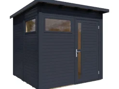 Holz-Gartenhaus Pentus 2 Anthrazit 226 cm x 234 cm FSC®*Bertilo Hot