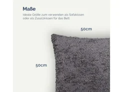 Bestlivings Sitzkissen|Gartenstuhlauflagen|Kissenhülle Chenille 50 x 50 cm