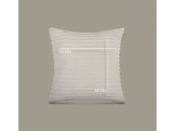 Bestlivings Gartenstuhlauflagen|Kissenhülle Kordoptik 50 x 50 cm Creme