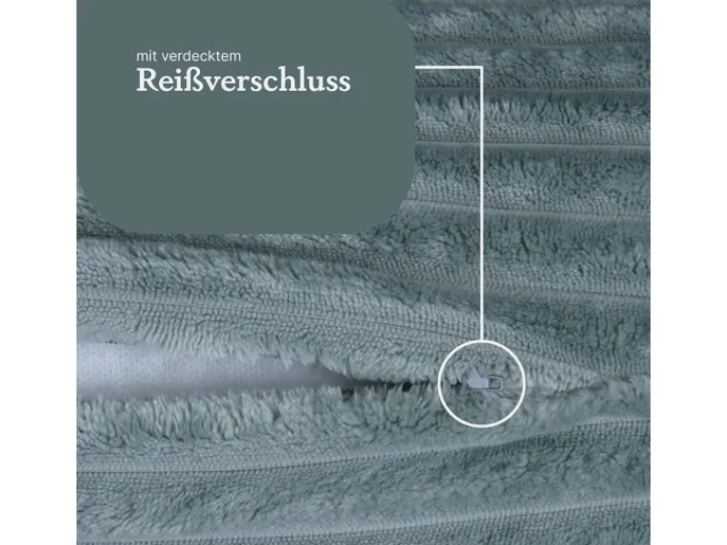 Bestlivings Gartenstuhlauflagen|Sofakissen Cord Optik 40 x 40 cm 2er Pack