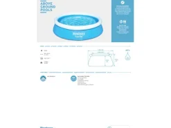 Bestway Aufstellpools|Fast Set Aufstellpool Ø 183 x 51 cm Rund Blau