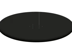 Bestway Pool Abdeckung|Flowclear Poolabdeckung PVC Schwarz Ø 244 cm