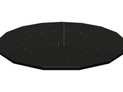 Bestway Pool Abdeckung|Flowclear Poolabdeckung PVC Schwarz Ø 457 cm