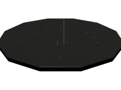 Bestway Aufstellpools|Pool Abdeckung|Flowclear Poolabdeckung PVC Schwarz Ø 366 cm