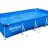 Frame Pool Steel Pro ohne Pumpe 400 x 211 x 81 cm Blau Eckig*Bestway Discount