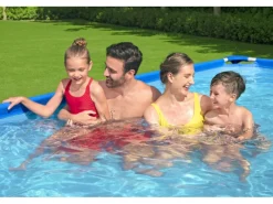 Frame Pool Steel Pro ohne Pumpe 400 x 211 x 81 cm Blau Eckig*Bestway Discount