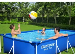 Frame Pool Steel Pro ohne Pumpe 400 x 211 x 81 cm Blau Eckig*Bestway Discount