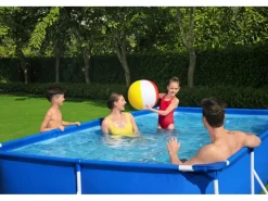 Frame Pool Steel Pro ohne Pumpe 400 x 211 x 81 cm Blau Eckig*Bestway Discount