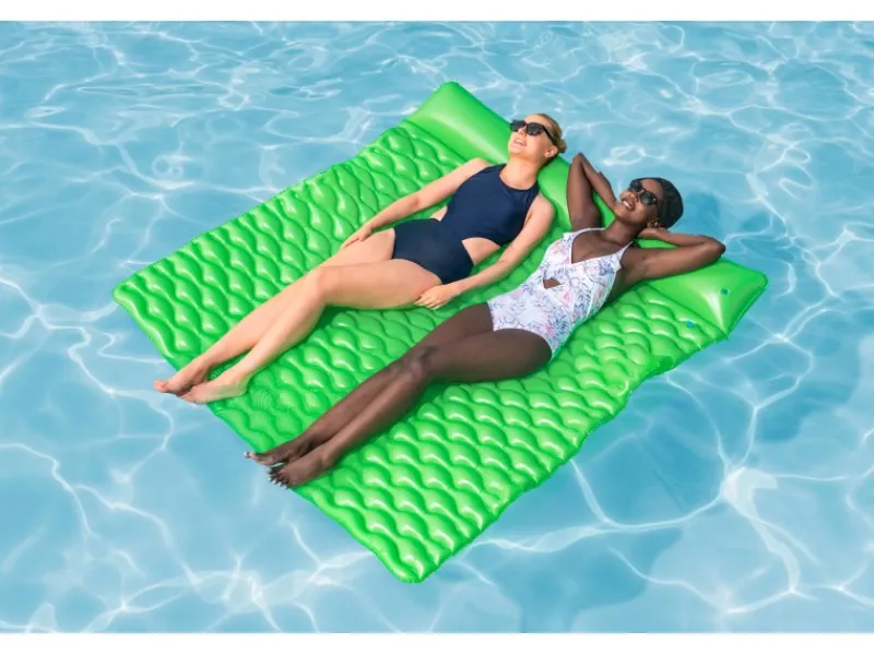 Luftmatratze XL Float'n Roll 213 cm x 170 cm Grün*Bestway Hot