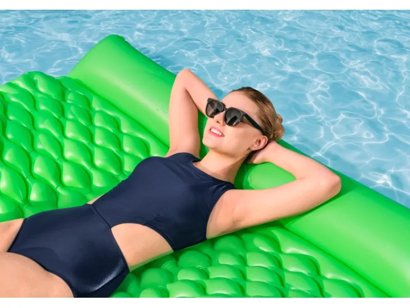 Luftmatratze XL Float'n Roll 213 cm x 170 cm Grün*Bestway Hot