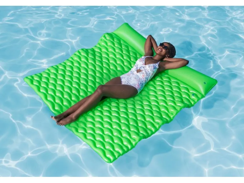 Luftmatratze XL Float'n Roll 213 cm x 170 cm Grün*Bestway Hot