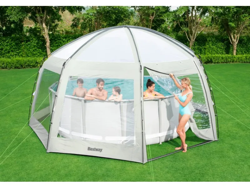 Pavillon Für Runde Pools 600 cm x 295 cm*Bestway Discount