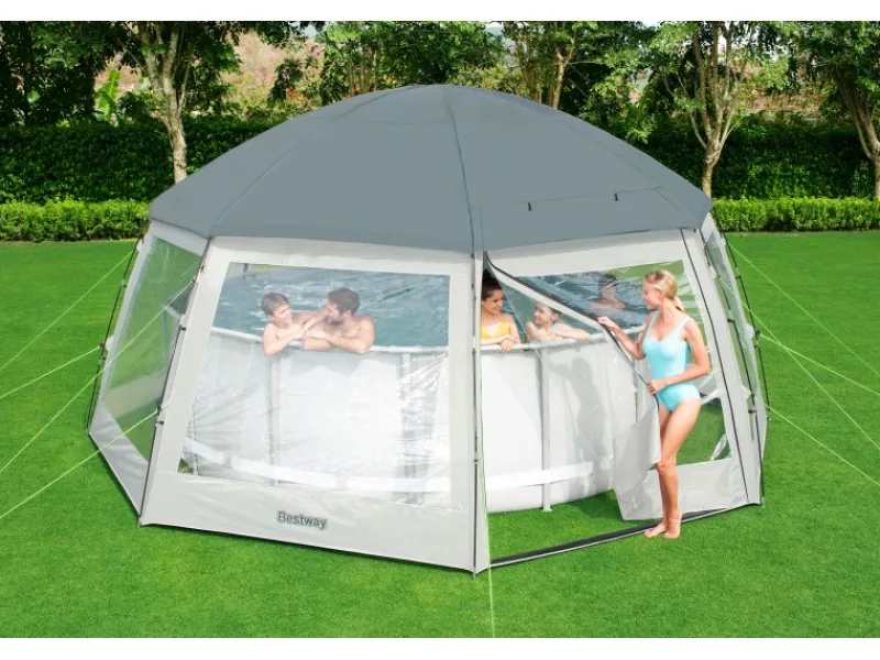 Pavillon Für Runde Pools 600 cm x 295 cm*Bestway Discount
