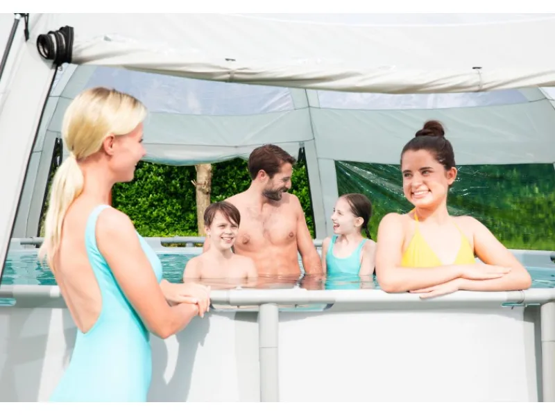 Pavillon Für Runde Pools 600 cm x 295 cm*Bestway Discount