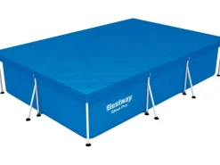 Bestway Pool Abdeckung|PE-Abdeckplane 304 x 205 cm Eckig Blau