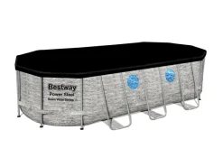 Stahlrahmenpool Set Power Steel Swim Vista 549 x 274 x 122 cm Oval Grau*Bestway Online