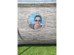 Stahlrahmenpool Set Power Steel Swim Vista 549 x 274 x 122 cm Oval Grau*Bestway Online