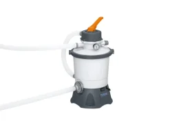 Bestway Aufstellpools|Stahlrahmenpool Set Power Steel Swim Vista 488 x 305 x 107 cm Oval Grau