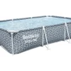 Stahlrahmen-Pool Steel Pro Frame 300 cm x 201 cm x 66 cm Rechteckig*Bestway Discount