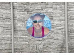 Stahlrahmenpool Set Power Steel Swim Vista 424 x 250 x 100 cm Oval Grau*Bestway Online