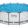 Stahlrahmen-Pool Set Steel Pro Max Frame EU Ø 427 x 122cm Rund Lichtgrau*Bestway Sale