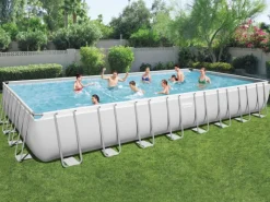 Stahlrahmenpool-Set Power Steel 956 cm x 488 cm x 132 cm Rechteckig*Bestway Clearance