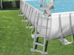 Stahlrahmenpool-Set Power Steel 956 cm x 488 cm x 132 cm Rechteckig*Bestway Clearance