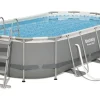Bestway Aufstellpools|Stahlrahmenpool-Set Power Steel 427 cm x 250 cm x 100 cm Oval