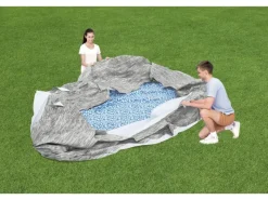 Bestway Aufstellpools|Stahlrahmenpool-Set Steel Pro MAX Frame Ø 366 x 100 cm Rund Grau