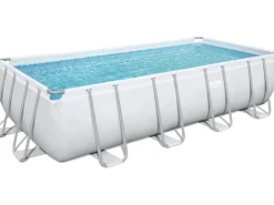 Bestway Aufstellpools|Stahlrahmenpool-Set Power Steel Rechteckig 549 cm x 274 cm x 122 cm