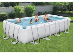 Bestway Aufstellpools|Stahlrahmenpool-Set Power Steel Rechteckig 549 cm x 274 cm x 122 cm