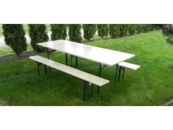 Bierzelt-Garnitur klappbar mit 70 cm breitem Tisch* Sale