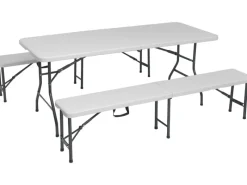 Bierzeltgarnitur Taloga 3-teilig aus Kunststoff* Sale