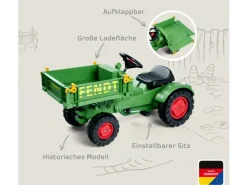 Big Outdoor-Spielzeug|Gartenspielgeräte|Geräteträger-Kindertraktor Fendt mit verstellbarem Sitz