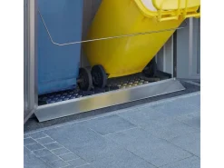 Biohort Mülltonnenboxen|Boden-Set für Mülltonnenbox Alex Duo 142 cm x 94 cm Quarzgrau-Metallic