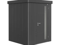 Biohort Gartenschränke|Gerätehaus Neo 1A Standardtür Dunkelgrau-Metallic