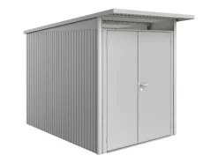 Biohort Gartenschränke|Metall-Gerätehaus AvantGarde Gr. A3 silber-metallic Doppeltür schmal