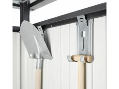 Metall-Gerätehaus HighLine Silber-Metallic 7,6 m² Doppeltür*Biohort New