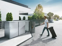 Mülltonnenbox Alex Variante 1 Silber-Metallic*Biohort