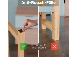 Björn&Schiller Weitere Ordnungssysteme Für Den Garten|Getränkekistenregal für 4 Kisten – Regal aus Bambus und Metall mit Antirutschfüßen