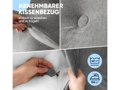 Björn&Schiller Sitzkissen|Gartenstuhlauflagen|Rückenkissen 100 cm mit Waschbarem Bezug