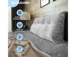 Björn&Schiller Sitzkissen|Gartenstuhlauflagen|Rückenkissen 100 cm mit Waschbarem Bezug