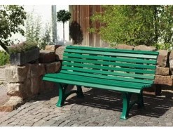 Blome Gartenbänke|3er Bank Helgoland Grün 64 cm x 150 cm x 80 cm