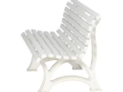 3er Bank Helgoland Weiß 64 cm x 150 cm x 80 cm*Blome New